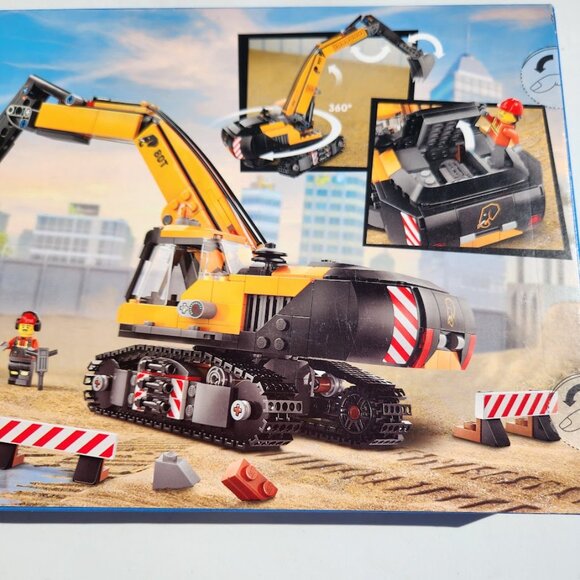 NEW Lego City Construction Excavator Toy Building Set 60420 Truck Playset  633 - Picture 5 of 16